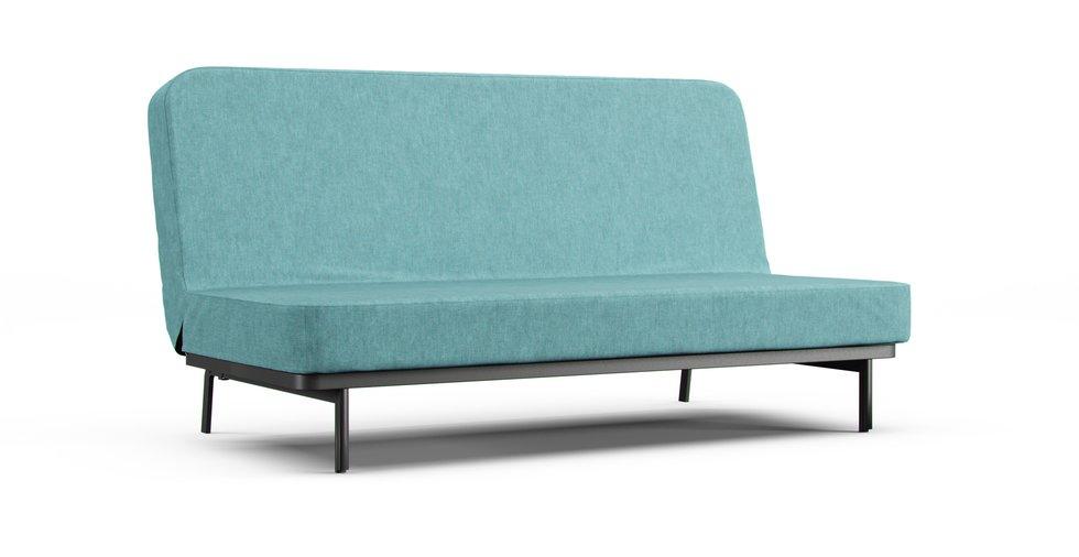 Nyhamn 3 Seat Sofa Bed Section Cover - Care+ Tweed Mineral Blue