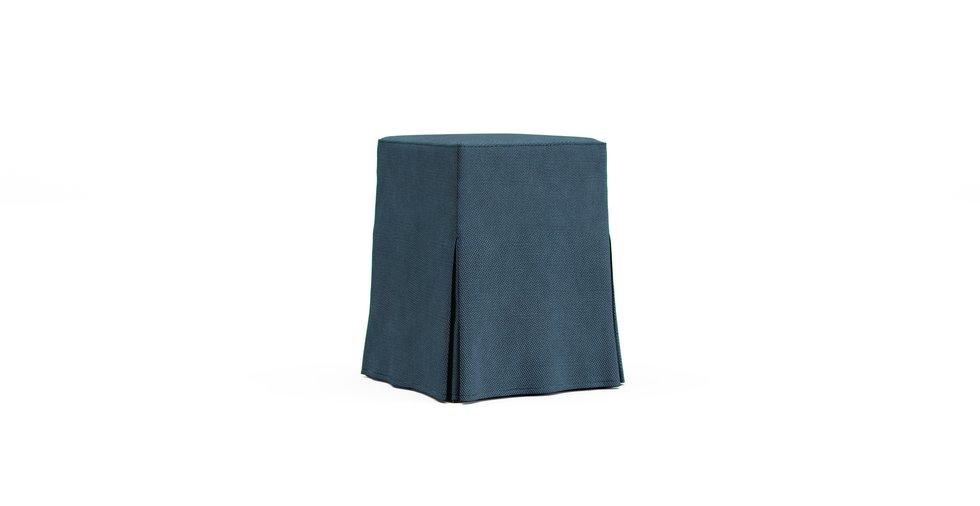 Nils Bar Stool Slipcover - Care+ Tweed Teal