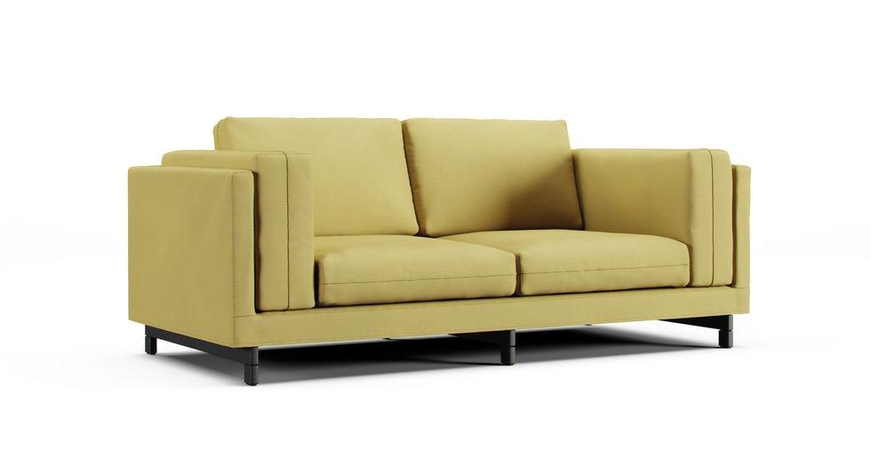 Nockeby 2人掛け用ソファカバー - Care+ Tweed Amber