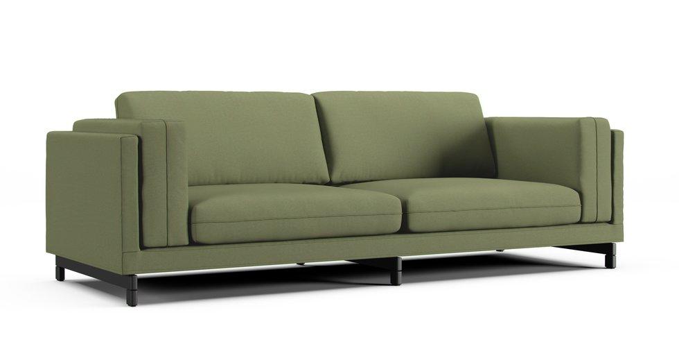 Nockeby 3 Seater Sofa Cover - Care+ Canvas Sage