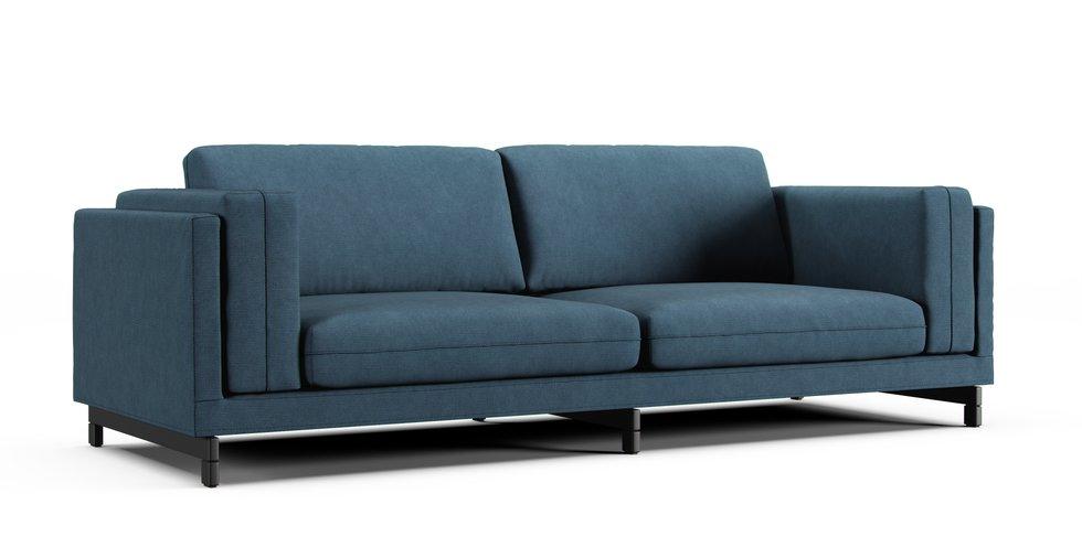 Nockeby 3 Seater Sofa Cover - Care+ Tweed Teal