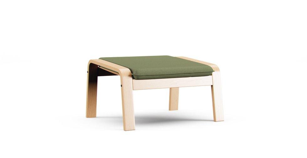 Poang Footstool Cover - Care+ Canvas Sage