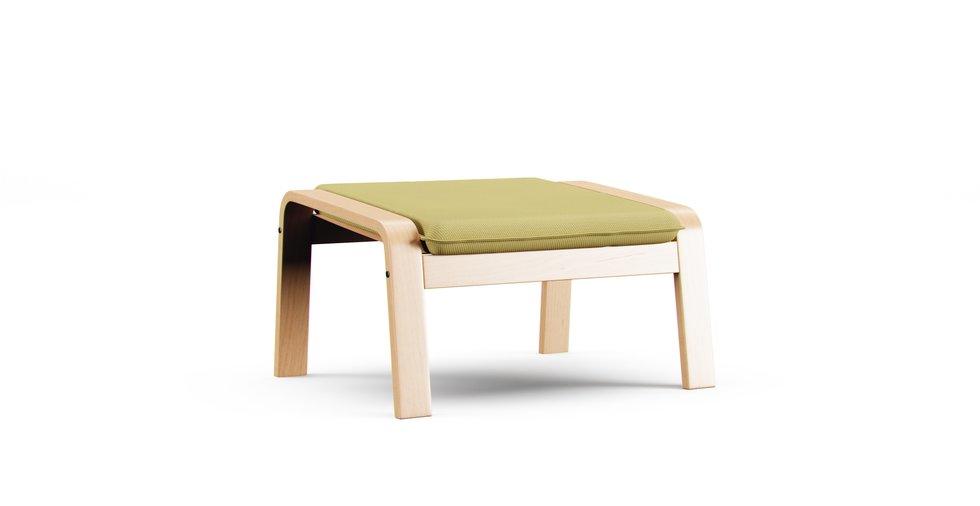 Poang Footstool Cover - Care+ Tweed Amber