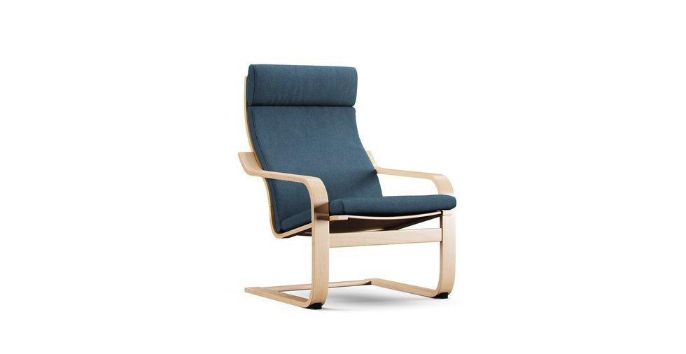 Poang Armchair Cover - Care+ Tweed Teal