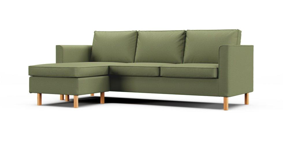 Parup Sofa with Chaise Cover - Care+ Canvas Sage