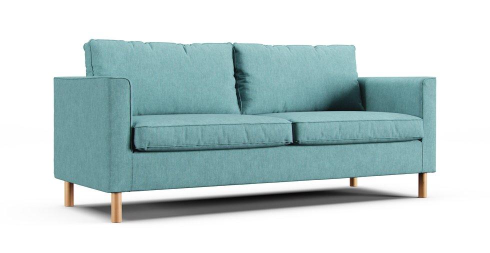 Parup Sofa Cover - Care+ Tweed Mineral Blue