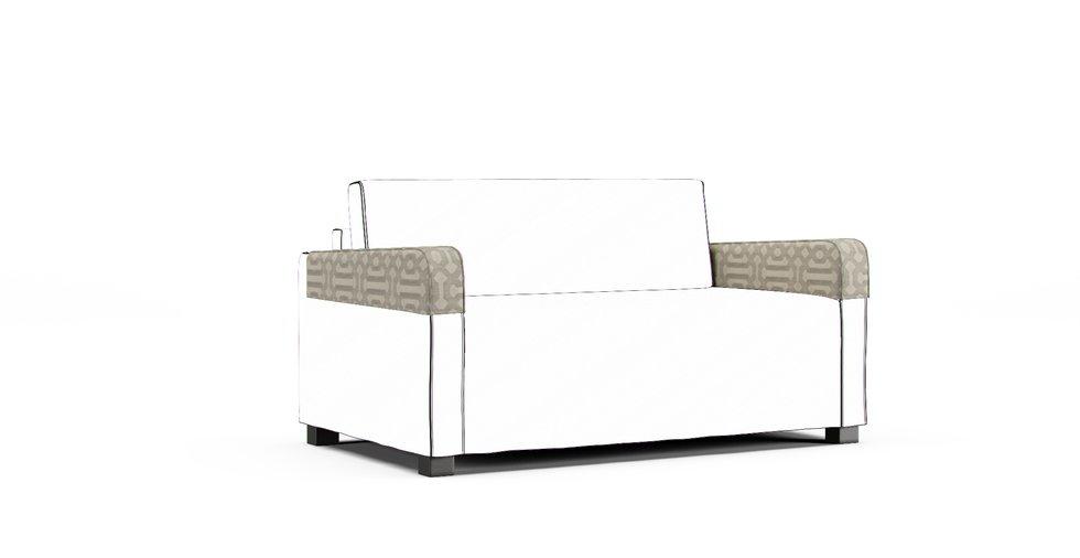 Solsta Armrest Protector Covers — Add On - Sunbrella® Fretwork Pewter