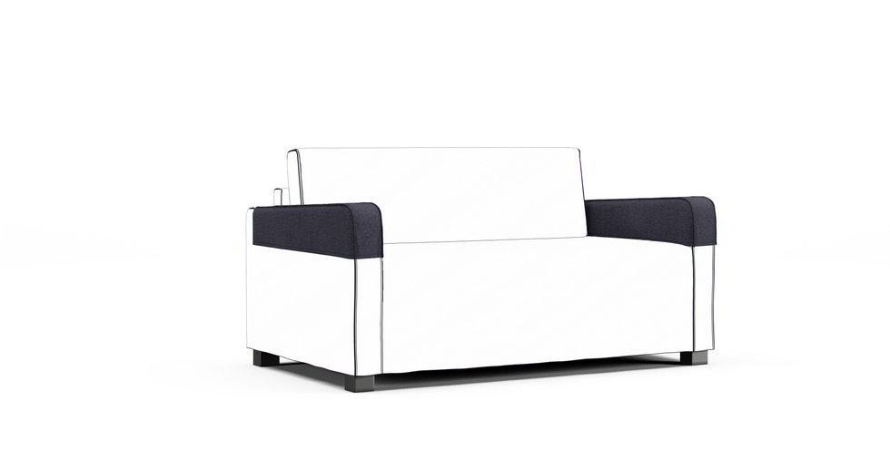 Solsta Armrest Protector Covers — Add On - Mod Chenille Denim