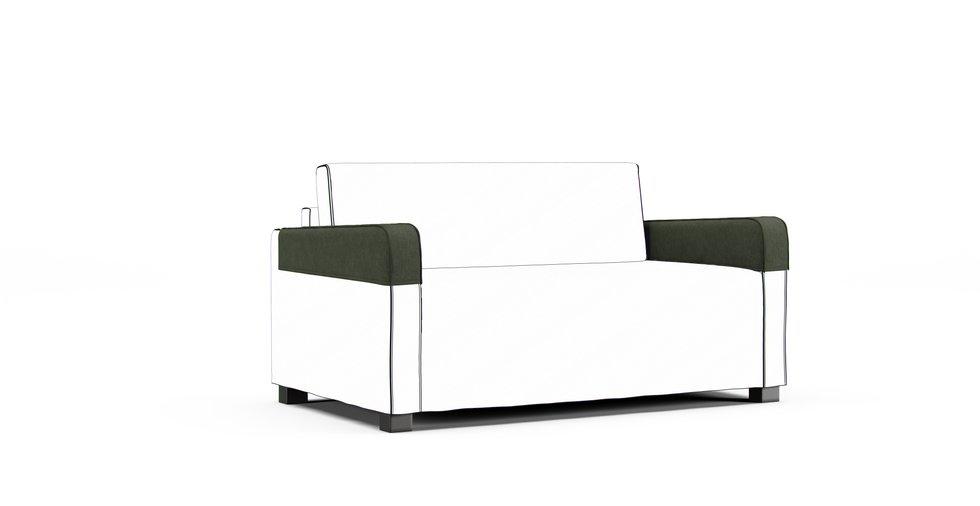 Solsta Armrest Protector Covers — Add On - Everyday Weave Basil Green