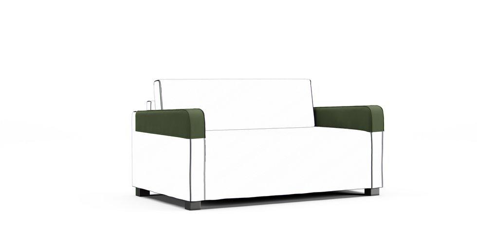 Solsta Armrest Protector Covers — Add On - Everyday Cotton Forest Green