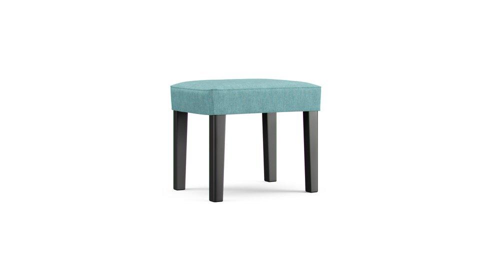 Sakarias Stool Cover - Care+ Tweed Mineral Blue