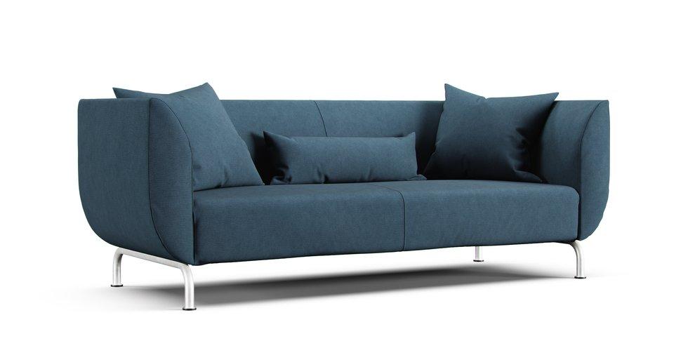 Stromstad 3 Seater Sofa Cover - Care+ Tweed Teal