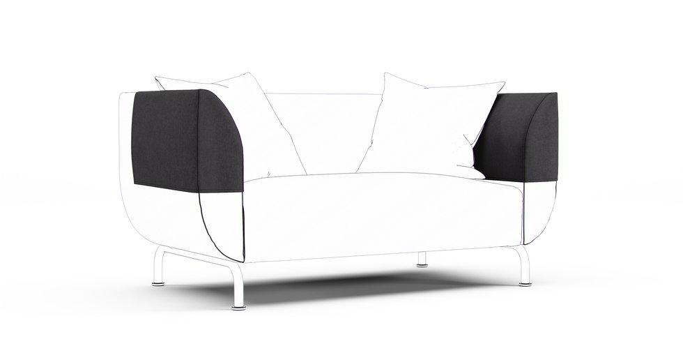 Stromstad Armrest Protector Covers — Add On - Everyday Weave Storm