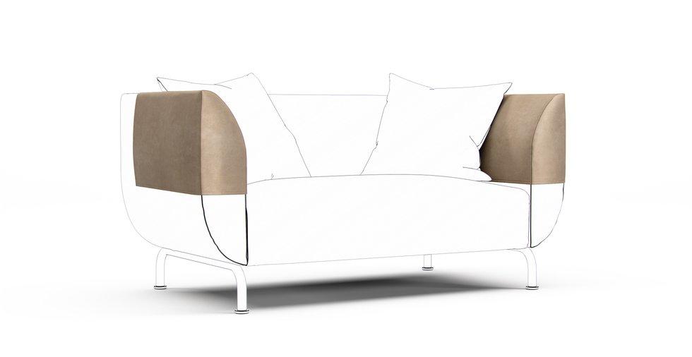 Stromstad Armrest Protector Covers — Add On - Signature Velvet Sand