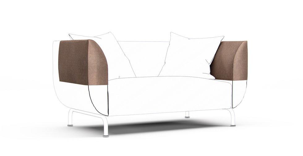 Stromstad Armrest Protector Covers — Add On - Signature Velvet Hazel