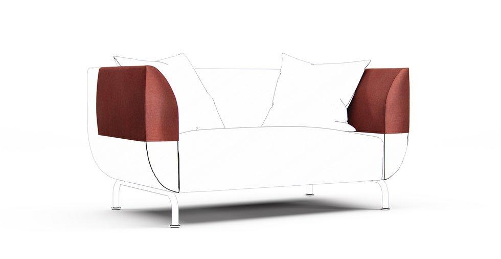 Stromstad Armrest Protector Covers — Add On - Signature Velvet Sunset