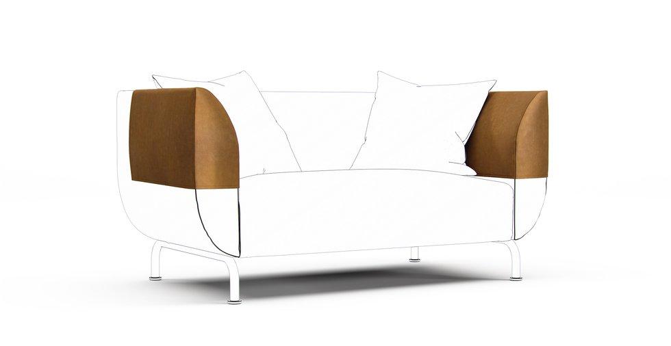 Stromstad Armrest Protector Covers — Add On - Signature Velvet Caramel