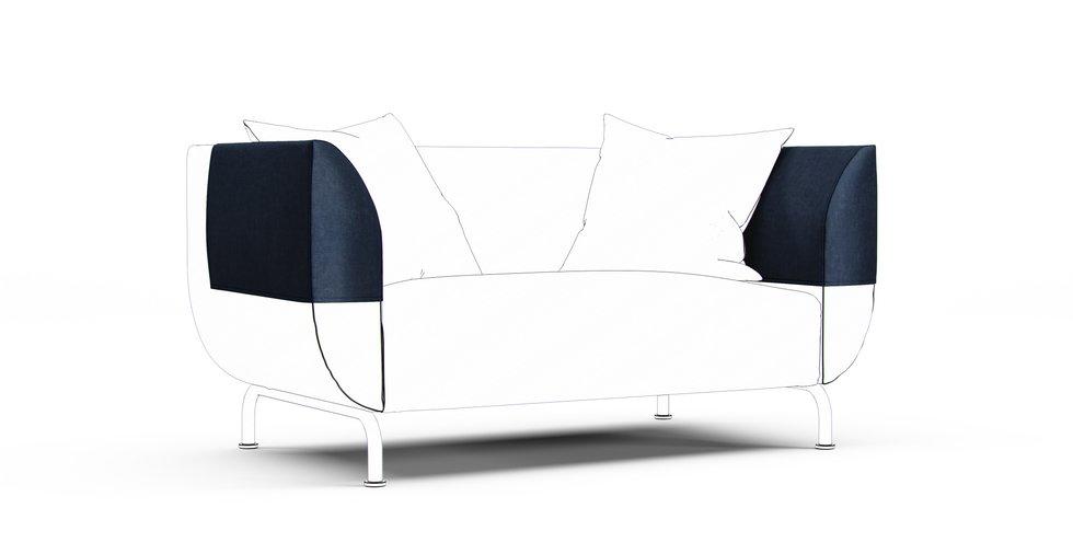 Stromstad Armrest Protector Covers — Add On - Signature Velvet Midnight