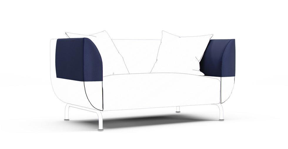 Stromstad Armrest Protector Covers — Add On - Everyday Cotton Navy