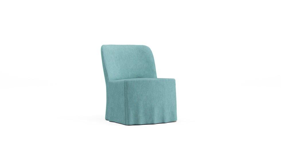 Stockholm Easy Chair Sofa Cover - Care+ Tweed Mineral Blue