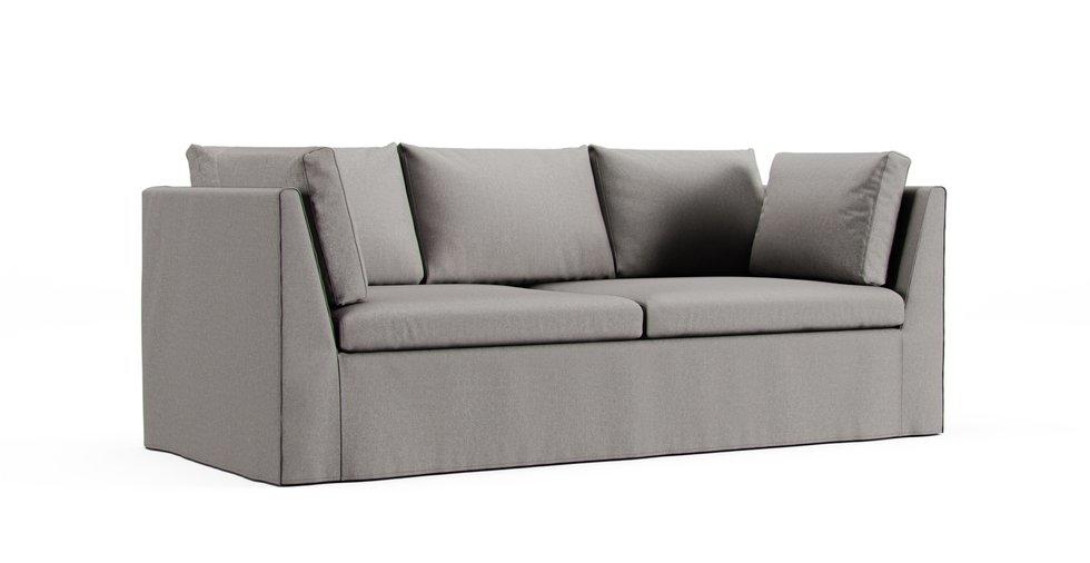 Stockholm 3 Seater Sofa Cover - Care+ Canvas Ash