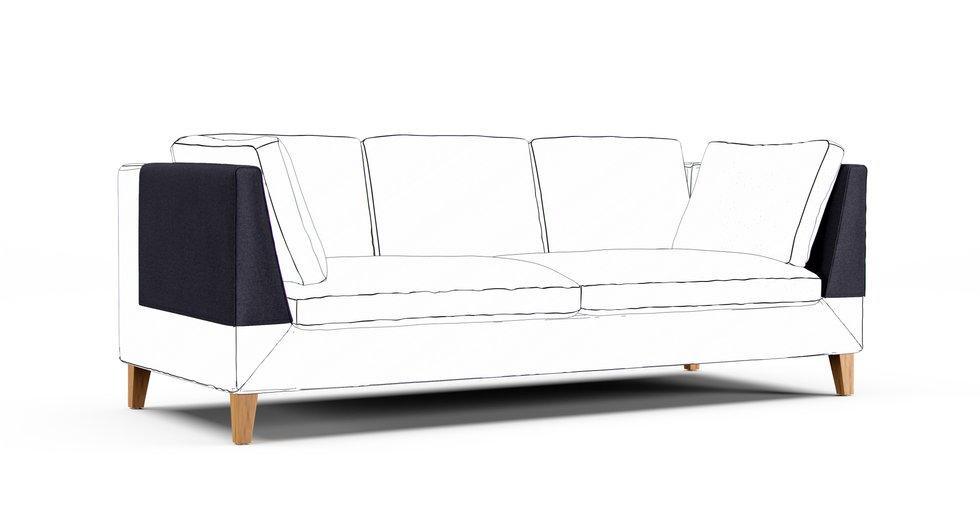 Stockholm Armrest Protector Covers — Add On - Mod Chenille Denim