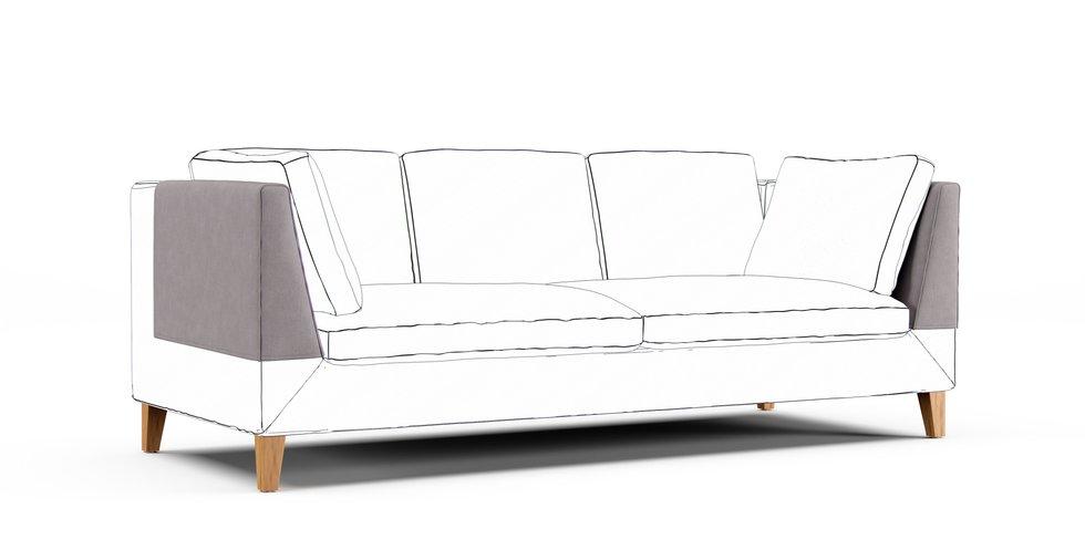 Stockholm Armrest Protector Covers — Add On - Everyday Weave Pebble