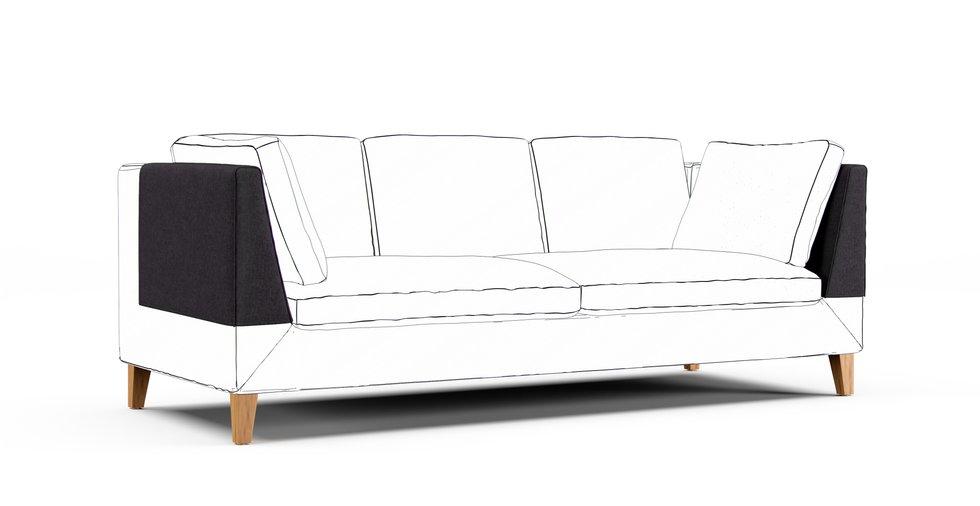 Stockholm Armrest Protector Covers — Add On - Everyday Weave Storm