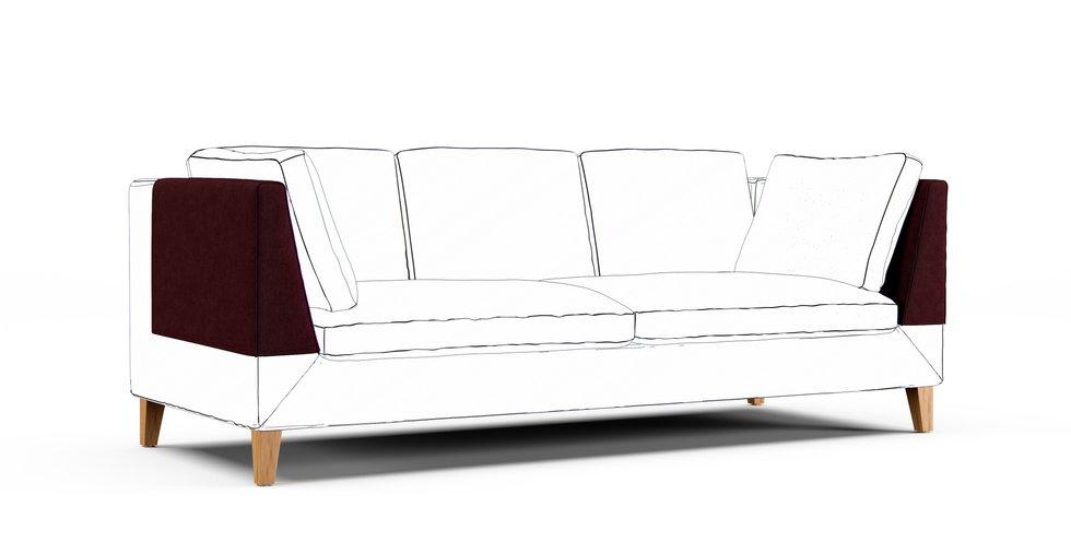 Stockholm Armrest Protector Covers — Add On - Everyday Weave Maroon