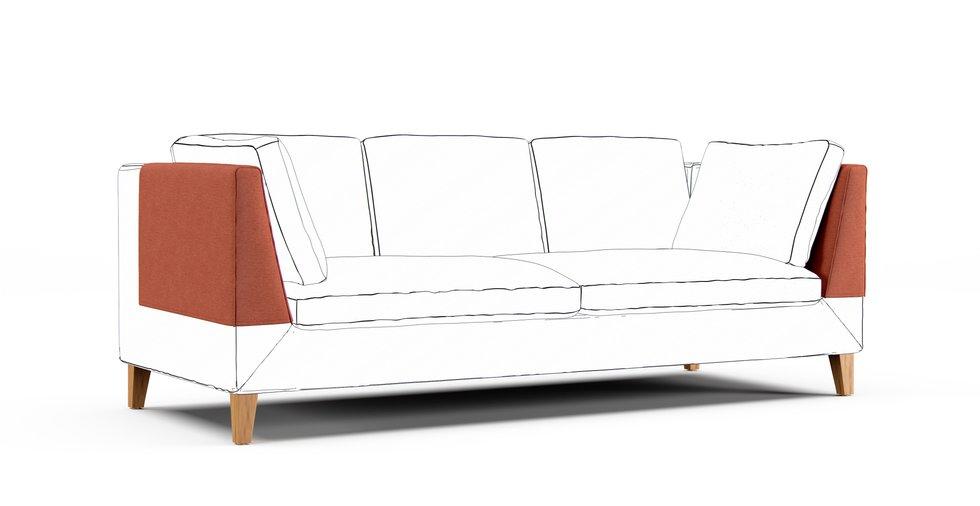 Stockholm Armrest Protector Covers — Add On - Everyday Weave Rust