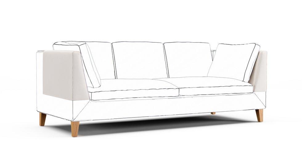 Stockholm Armrest Protector Covers — Add On - Signature Microfiber Cream