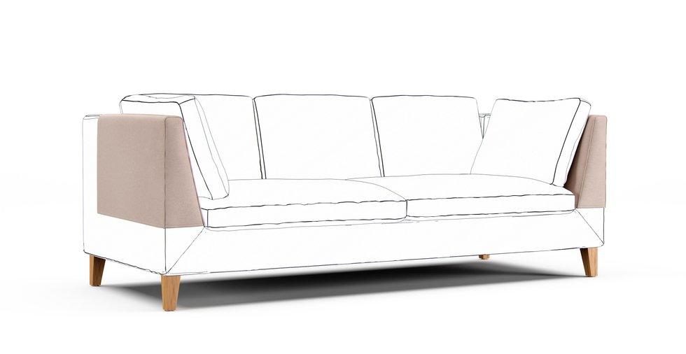 Stockholm Armrest Protector Covers — Add On - Signature Microfiber Sand