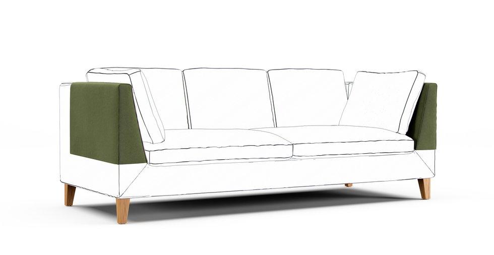 Stockholm Armrest Protector Covers — Add On - Signature Microfiber Forest Green