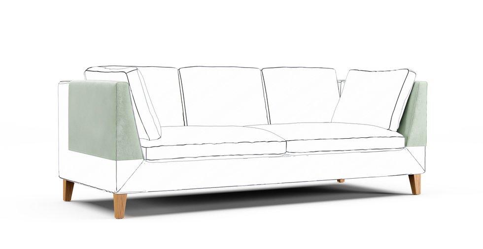 Stockholm Armrest Protector Covers — Add On - Classic Velvet Mint