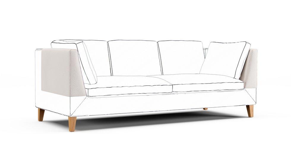 Stockholm Armrest Protector Covers — Add On - Mod Boucle Cream