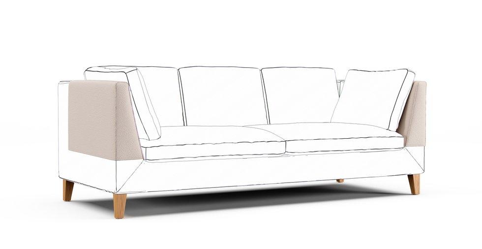 Stockholm Armrest Protector Covers — Add On - Mod Boucle Oatmeal