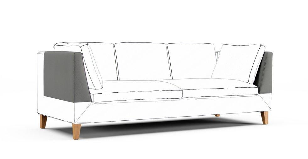 Stockholm Armrest Protector Covers — Add On - Mod Boucle Charcoal