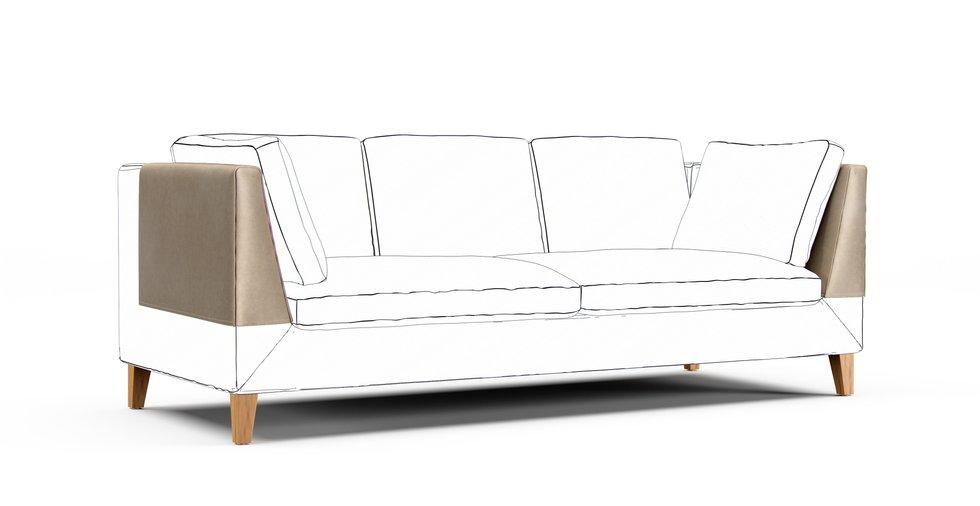 Stockholm Armrest Protector Covers — Add On - Signature Velvet Natural