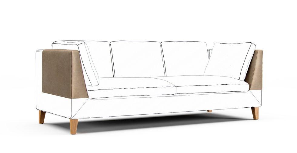 Stockholm Armrest Protector Covers — Add On - Signature Velvet Sand