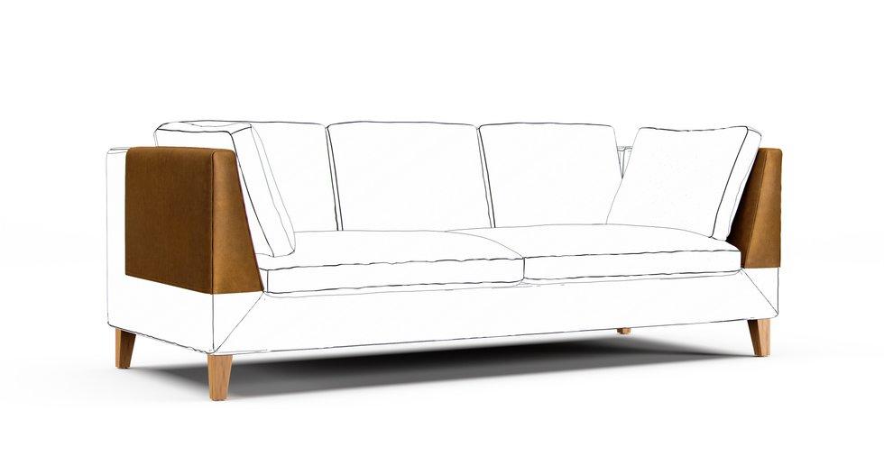 Stockholm Armrest Protector Covers — Add On - Signature Velvet Caramel