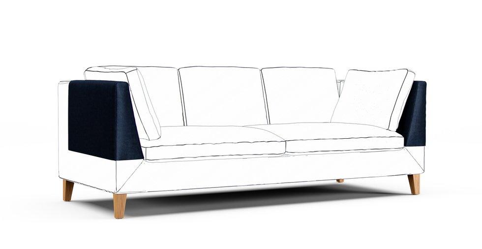 Stockholm Armrest Protector Covers — Add On - Signature Velvet Midnight