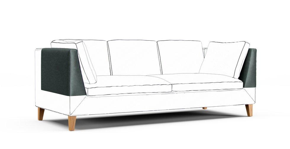 Stockholm Armrest Protector Covers — Add On - Signature Velvet Eucalyptus