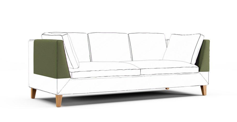 Stockholm Armrest Protector Covers — Add On - Care+ Canvas Sage