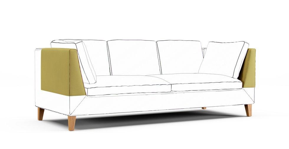 Stockholm Armrest Protector Covers — Add On - Care+ Tweed Amber