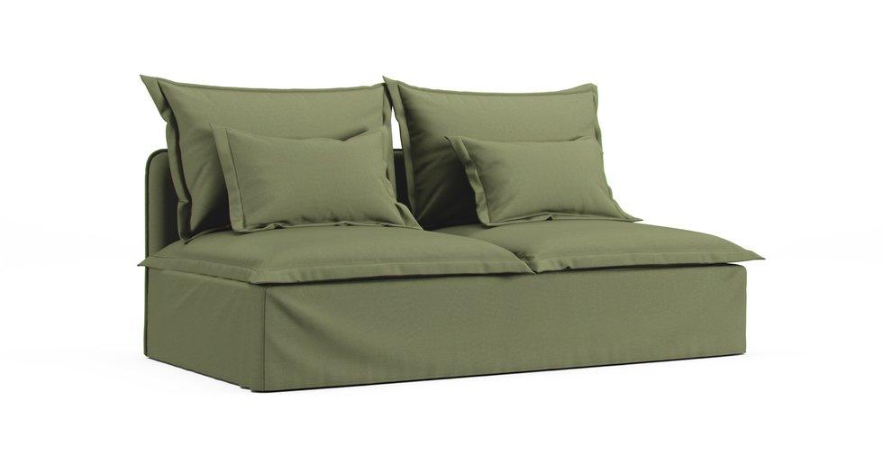 Soderhamn 3 Seat Section Sofa Cover - Care+ Canvas Sage