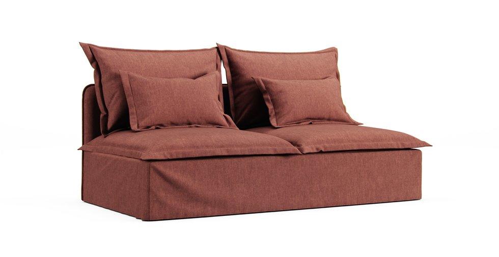 Soderhamn Sofa-Bed Section Cover - Care+ Tweed Sunset