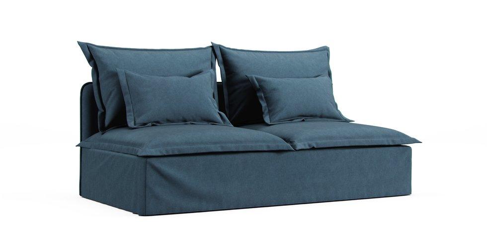 Soderhamn 3 Seat Section Sofa Cover - Care+ Tweed Teal