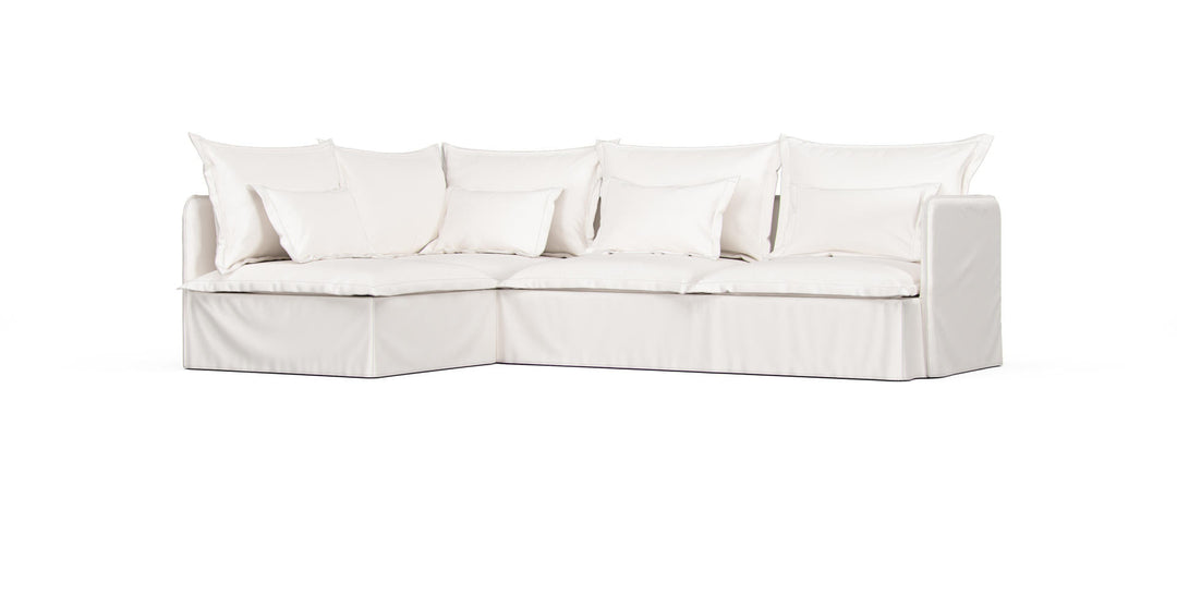 Soderhamn 4-seat Corner (Open End) Sofa Cover - Care+ Canvas Ash