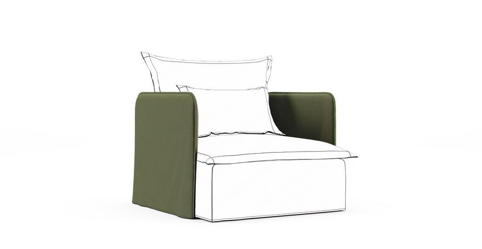 Soderhamn Armrest Cover (Pair) - Care+ Canvas Sage