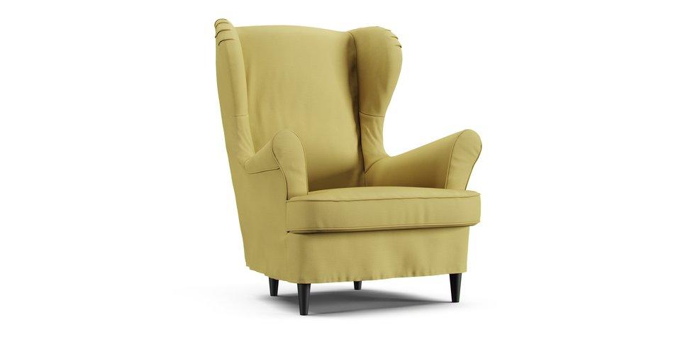 Strandmon Armchair Cover (Loose Fit) - Care+ Tweed Amber